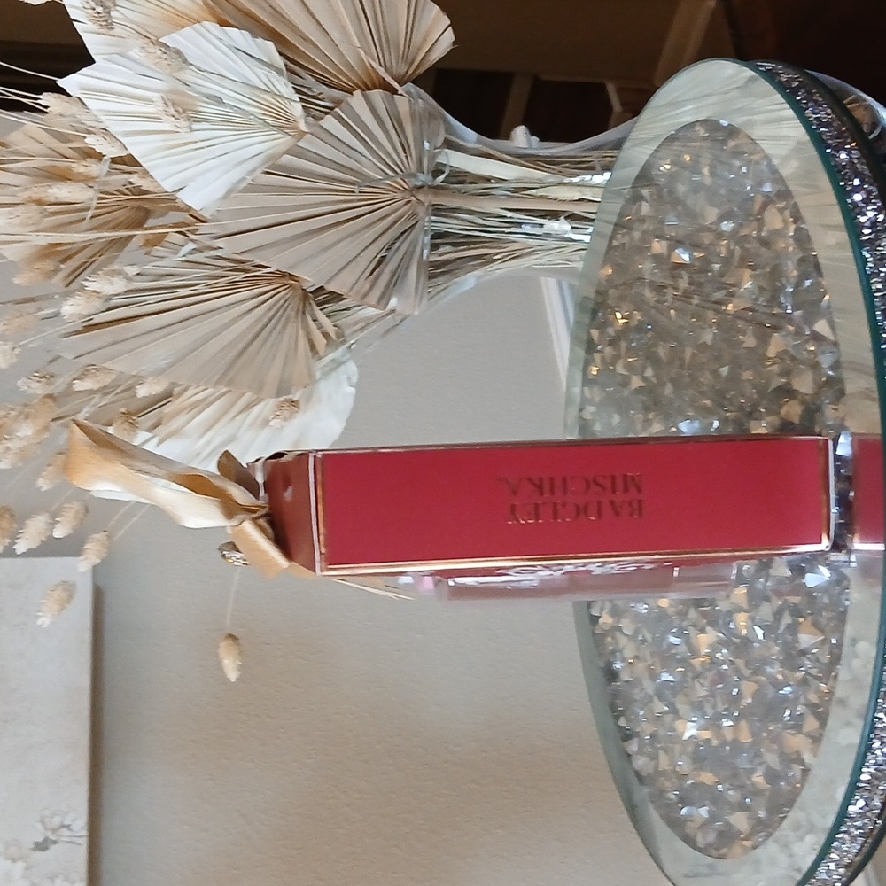 New Badgley Mischka Blush Makeup Trio Set With Compact Mirror Full Size - Picture 12 of 17